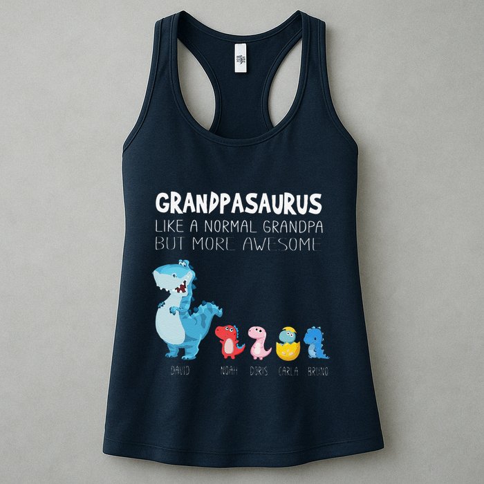 Grandpasaurus Like A Normal Grandpa But More Awesome Womens Tank Top