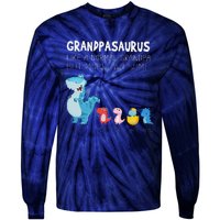 Grandpasaurus Like A Normal Grandpa But More Awesome Tie-Dye Long Sleeve Shirt