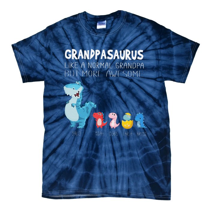 Grandpasaurus Like A Normal Grandpa But More Awesome Tie-Dye T-Shirt