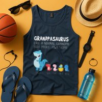 Grandpasaurus Like A Normal Grandpa But More Awesome Tank Top