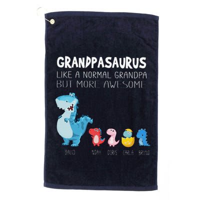 Grandpasaurus Like A Normal Grandpa But More Awesome Golf Towel