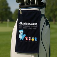 Grandpasaurus Like A Normal Grandpa But More Awesome Golf Towel