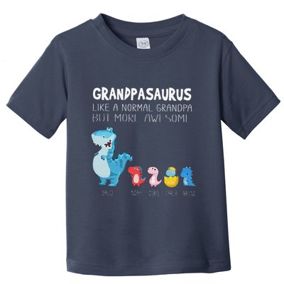 Grandpasaurus Like A Normal Grandpa But More Awesome Toddler T-Shirt