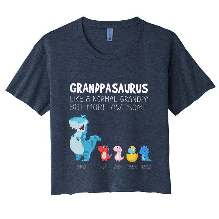 Grandpasaurus Like A Normal Grandpa But More Awesome Crop Top
