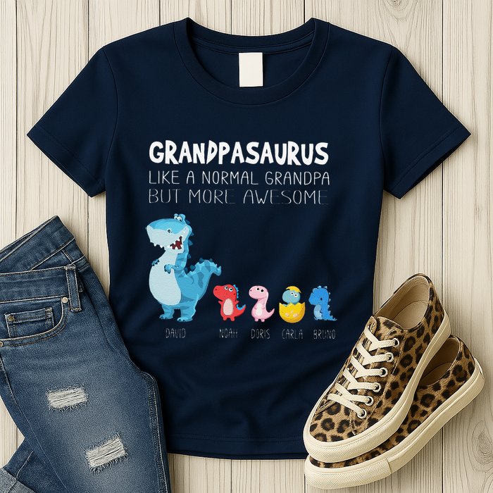 Grandpasaurus Like A Normal Grandpa But More Awesome Womens T-Shirt