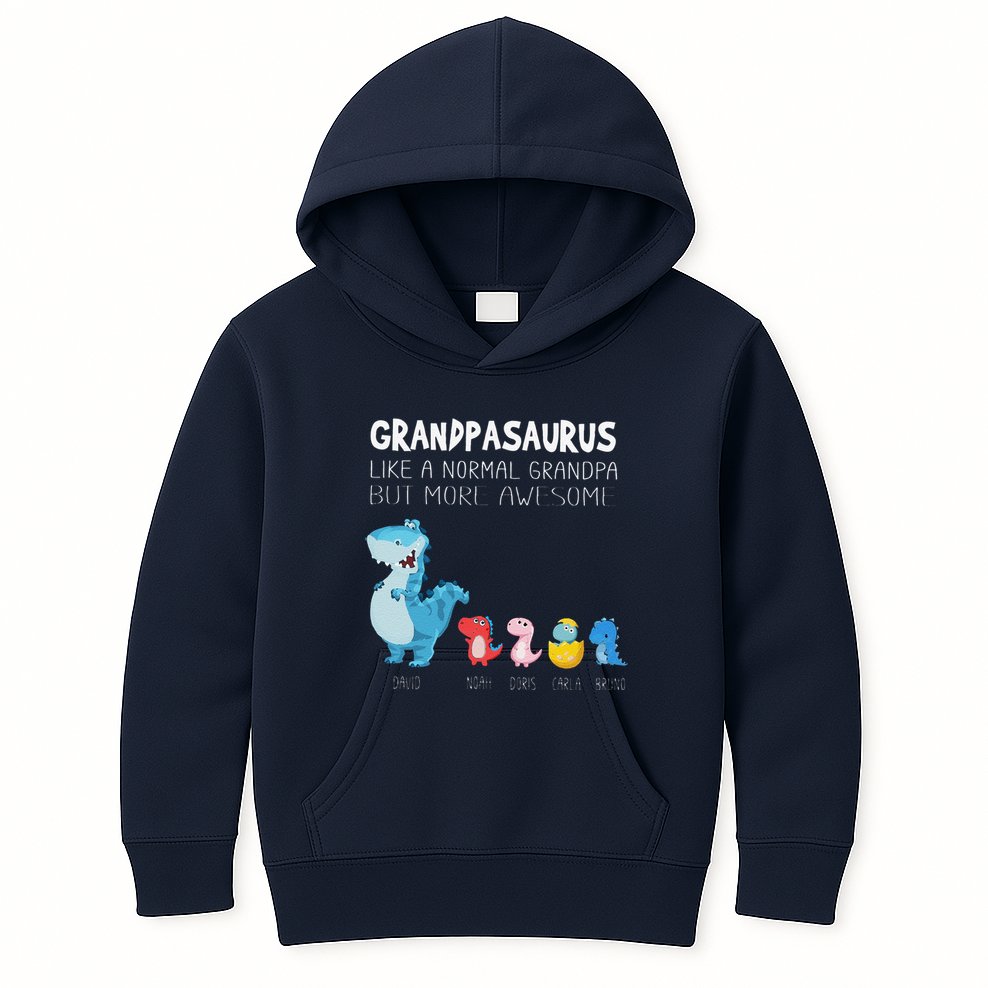 Grandpasaurus Like A Normal Grandpa But More Awesome Kids Hoodie