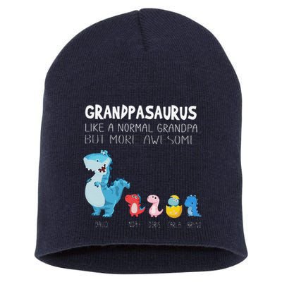 Grandpasaurus Like A Normal Grandpa But More Awesome Short Acrylic Beanie