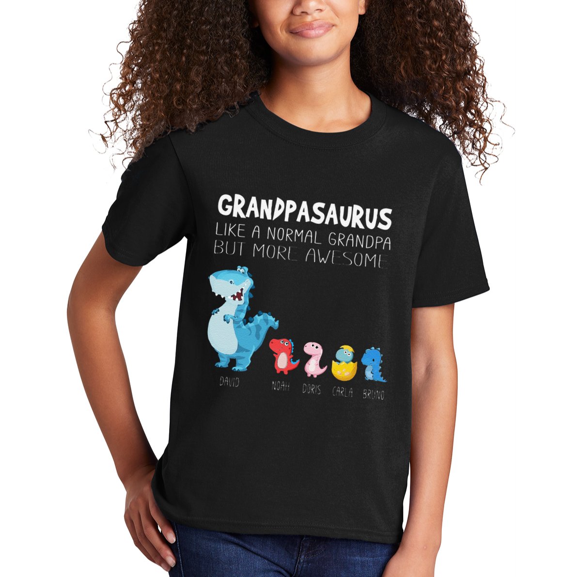 Grandpasaurus Like A Normal Grandpa But More Awesome Kids T-Shirt