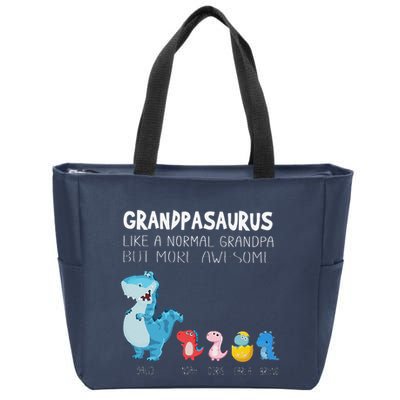 Grandpasaurus Like A Normal Grandpa But More Awesome Zip Tote Bag