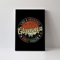 Glamma Like A Grandma Only Cooler Retro Mother's Day Canvas