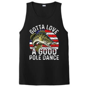 Gotta Love A Good Pole Dance Fishing Angler Fun PosiCharge Competitor Tank