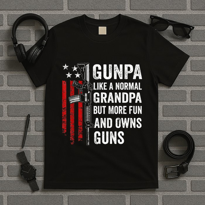 Gunpa Like A Normal Grandpa But More Fun And Owns Guns T-Shirt