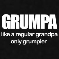 Grumpa Like A Regular Grandpa Only Grumpier Ladies PosiCharge Tri-Blend Wicking Tank