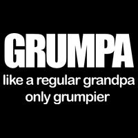 Grumpa Like A Regular Grandpa Only Grumpier Drawstring Bag