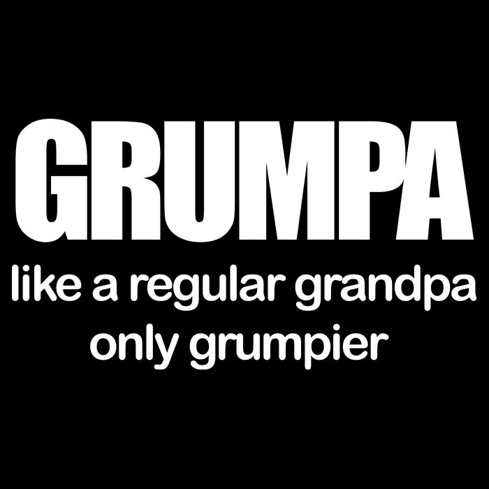 Grumpa Like A Regular Grandpa Only Grumpier Drawstring Bag