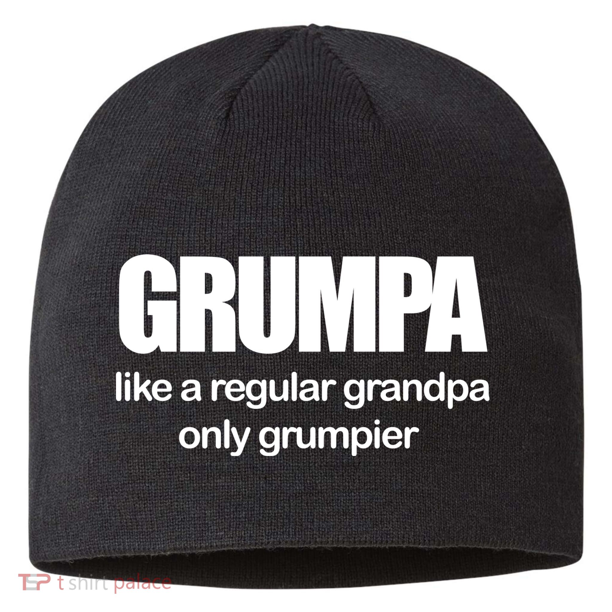 Grumpa Like A Regular Grandpa Only Grumpier Sustainable Beanie