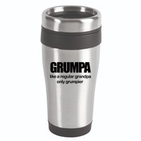 Grumpa Like A Regular Grandpa Only Grumpier 16oz Travel Tumbler