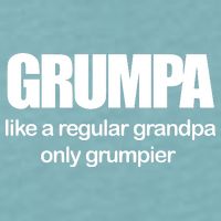 Grumpa Like A Regular Grandpa Only Grumpier Sueded Cloud Jersey T-Shirt