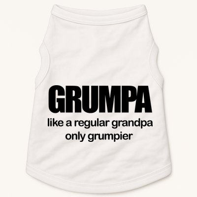 Grumpa Like A Regular Grandpa Only Grumpier Doggie Tank