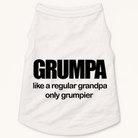 Grumpa Like A Regular Grandpa Only Grumpier Doggie Tank