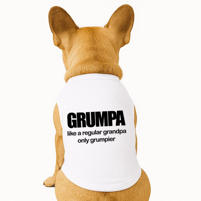 Grumpa Like A Regular Grandpa Only Grumpier Doggie Tank