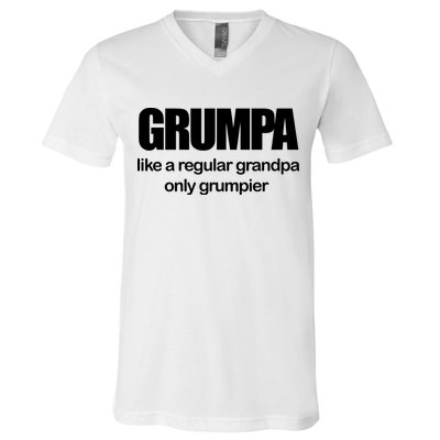 Grumpa Like A Regular Grandpa Only Grumpier V-Neck T-Shirt