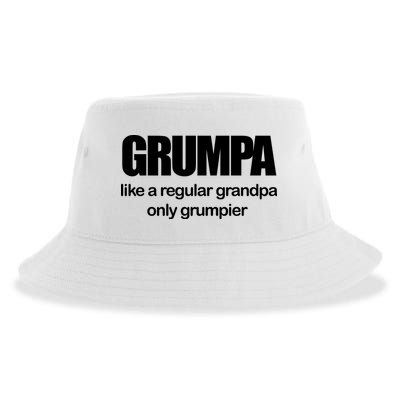 Grumpa Like A Regular Grandpa Only Grumpier Sustainable Bucket Hat