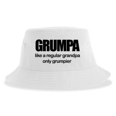 Grumpa Like A Regular Grandpa Only Grumpier Sustainable Bucket Hat