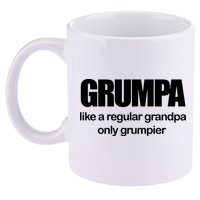 Grumpa Like A Regular Grandpa Only Grumpier 11oz C Handle Ceramic Mug