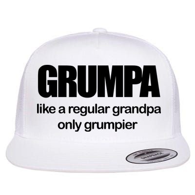Grumpa Like A Regular Grandpa Only Grumpier Flatbill Hat