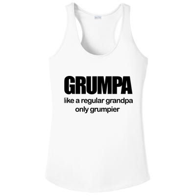 Grumpa Like A Regular Grandpa Only Grumpier Ladies PosiCharge Competitor Racerback Tank