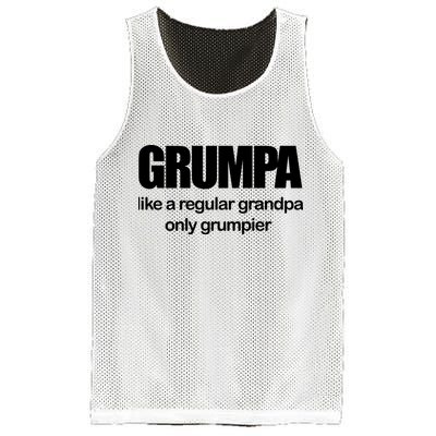 Grumpa Like A Regular Grandpa Only Grumpier Mesh Reversible Basketball Jersey Tank
