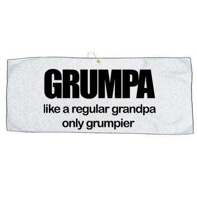Grumpa Like A Regular Grandpa Only Grumpier Large Microfiber Waffle Golf Towel