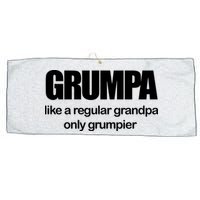 Grumpa Like A Regular Grandpa Only Grumpier Large Microfiber Waffle Golf Towel
