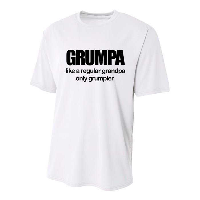 Grumpa Like A Regular Grandpa Only Grumpier Youth Performance Sprint T-Shirt