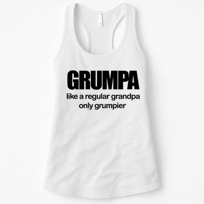 Grumpa Like A Regular Grandpa Only Grumpier Womens Tank Top