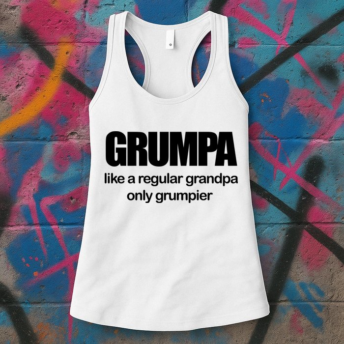 Grumpa Like A Regular Grandpa Only Grumpier Womens Tank Top