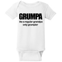 Grumpa Like A Regular Grandpa Only Grumpier Baby Bodysuit