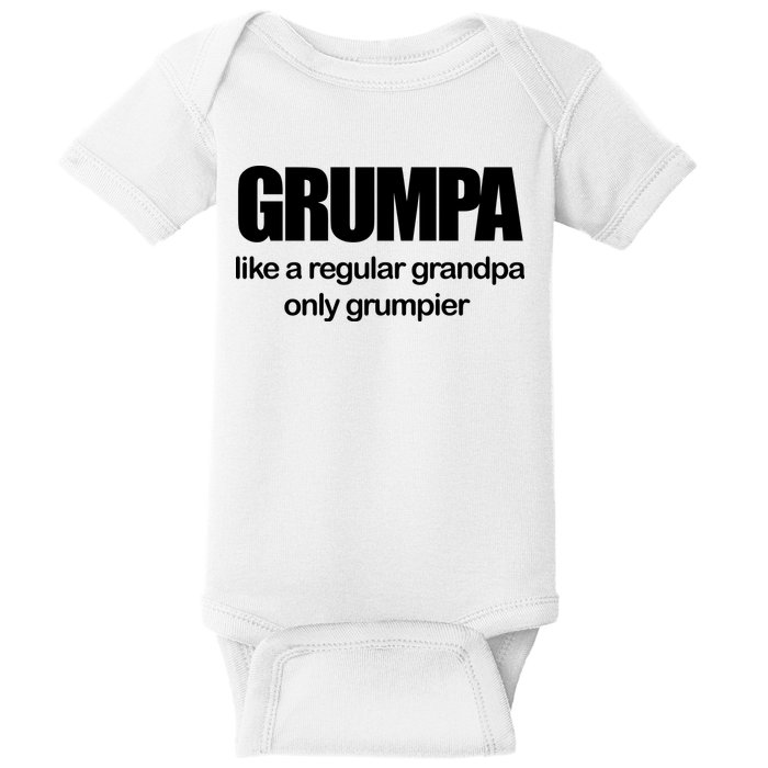 Grumpa Like A Regular Grandpa Only Grumpier Baby Bodysuit