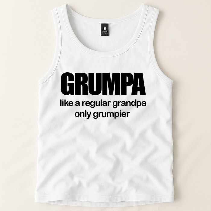 Grumpa Like A Regular Grandpa Only Grumpier Tank Top