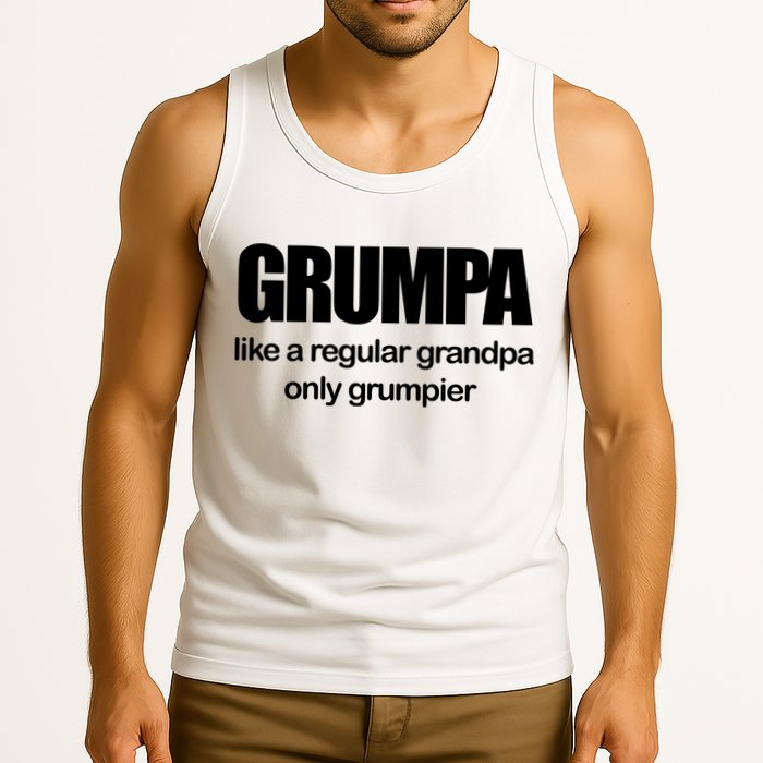 Grumpa Like A Regular Grandpa Only Grumpier Tank Top