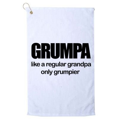 Grumpa Like A Regular Grandpa Only Grumpier Golf Towel