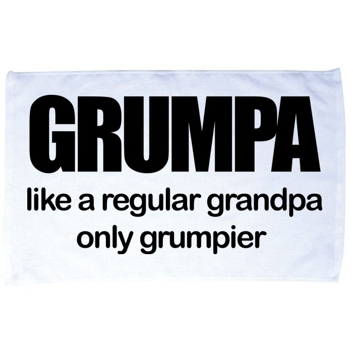 Grumpa Like A Regular Grandpa Only Grumpier Microfiber Hand Towel
