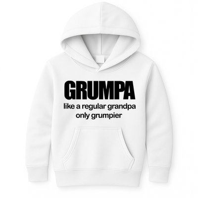 Grumpa Like A Regular Grandpa Only Grumpier Kids Hoodie