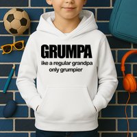 Grumpa Like A Regular Grandpa Only Grumpier Kids Hoodie