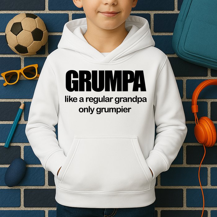 Grumpa Like A Regular Grandpa Only Grumpier Kids Hoodie