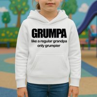Grumpa Like A Regular Grandpa Only Grumpier Kids Hoodie