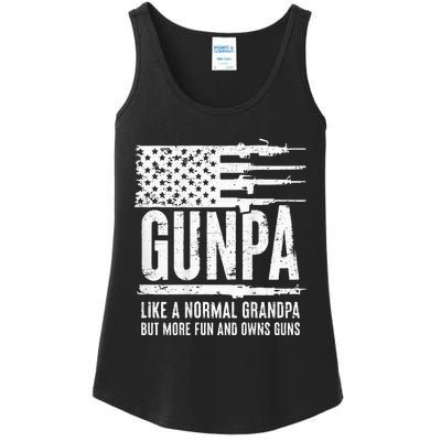 Gunpa Like A Normal Grandpa But More Fun & Owns Guns Ladies Essential Tank