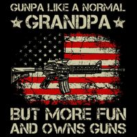 Gunpa Like A Normal Grandpa But More Fun And Owns Guns Mousepad