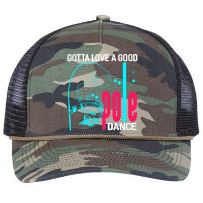 Gotta Love A Good Pole Dance Funny Fishing Fisherman Retro Rope Trucker Hat Cap